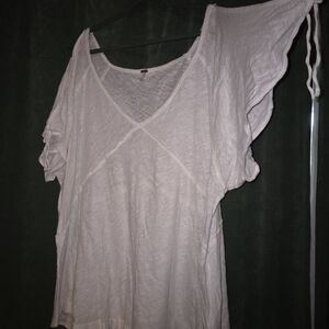 Free People Cream Top